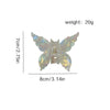 Women's Hair Accessories Handmade Pvc Butterfly Hair Grab Clip