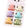 Women's Hair Accessories Sixpiece Set Of Bright Colorful Bangs And Small Clips Plastic Resin Geometric Baking Paint