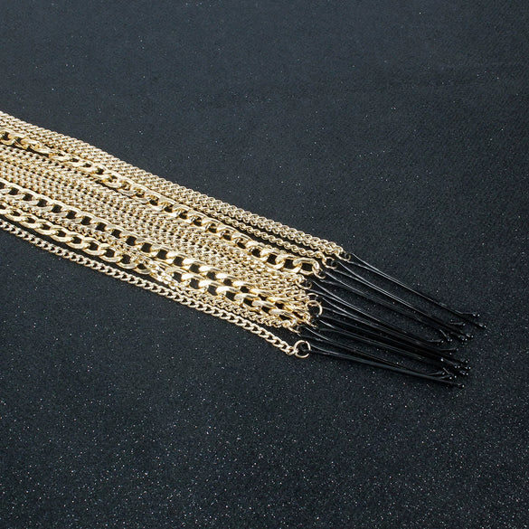 Women's Hair Chain Aluminum Chain Electroplating Wave Fashion Headwear Hair Accessories