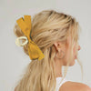 Women's Hair Clip Polyester Fiber Black Bow Handmade