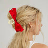 Women's Hair Clip Polyester Fiber Black Bow Handmade