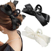 Women's Hair Clip Polyester Fiber Black Bow Handmade