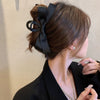 Women's Hair Clip Polyester Fiber Black Bow Handmade