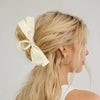 Women's Hair Clip Polyester Fiber Black Bow Handmade