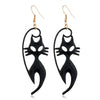 Women's Halloween Alloy Earrings With Dripping Oil Finish Pumpkin Ghost And Spider Designs Playful Festive Costume Jewelry