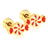 Women's Halloween Candy Earrings In Stainless Steel With Electroplated Finish And Festive Fashion Style