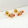 Women's Halloween Candy Earrings In Stainless Steel With Electroplated Finish And Festive Fashion Style