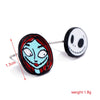 Women’s Halloween Skull Spider And Pumpkin Alloy Drop Earrings With Electroplated Finish Playful Spooky Cartoon Festival Jewelry