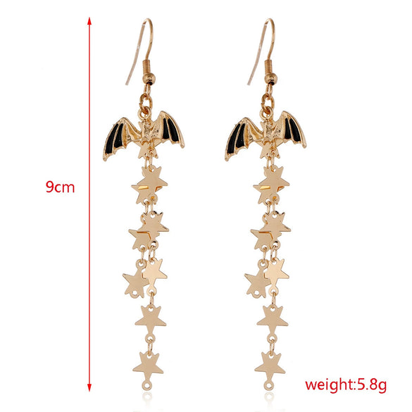 Women’s Halloween Skull Spider And Pumpkin Alloy Drop Earrings With Electroplated Finish Playful Spooky Cartoon Festival Jewelry