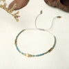 Women's Hand Beaded Small Bracelet With Miyuki Rice Beads Glass And Glaze Material Geometric Pattern Hand Woven Process