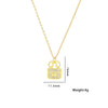 Women's Handbag Clavicle Chain Necklace In Internet Celebrity Style With H Letter And Full Diamond Made Of Gold Titanium Steel And Electroplated
