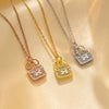 Women's Handbag Clavicle Chain Necklace In Internet Celebrity Style With H Letter And Full Diamond Made Of Gold Titanium Steel And Electroplated