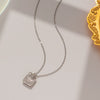 Women's Handbag Clavicle Chain Necklace In Internet Celebrity Style With H Letter And Full Diamond Made Of Gold Titanium Steel And Electroplated