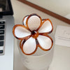 Women's Handmade Abs Hair Clip With Sweet Style And Egg Flower Design