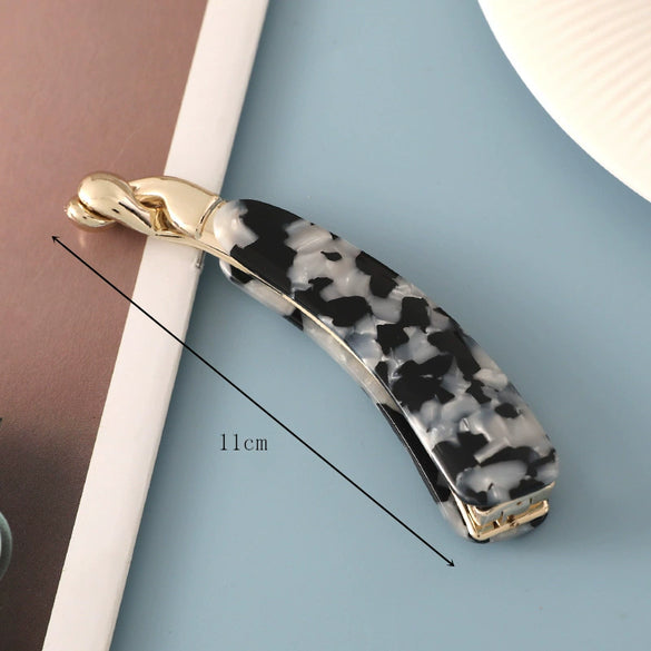Women's Handmade Acetate Banana Hair Clip For Ponytail Styling Elegant Backofhead Hair Accessory