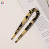 Women's Handmade Acetate Hair Clip With Marble Pattern Simple Geometric Ushaped Hairpin Accessory