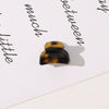 Women's Handmade Acetate Hair Clip With Plaid Geometric Heartinspired Round Design Stylish Duckbill Hair Claw Accessory