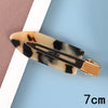 Women's Handmade Acetate Hair Side Clip With Frosted Finish Seamless Bangs Edge Barrette And Simple Letter Design