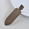 Women's Handmade Acetate Hair Side Clip With Frosted Finish Seamless Bangs Edge Barrette And Simple Letter Design