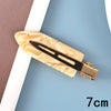 Women's Handmade Acetate Hair Side Clip With Frosted Finish Seamless Bangs Edge Barrette And Simple Letter Design