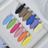 Women's Handmade Acetate Hair Side Clip With Frosted Finish Seamless Bangs Edge Barrette And Simple Letter Design