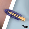 Women's Handmade Acetate Hair Side Clip With Frosted Finish Seamless Bangs Edge Barrette And Simple Letter Design