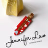 Women's Handmade Acetate Hair Side Clip With Frosted Finish Seamless Bangs Edge Barrette And Simple Letter Design