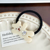 Women's Handmade Acetic Acid Duckbill Hairpin With Waving Bear Design Versatile Hair Accessory