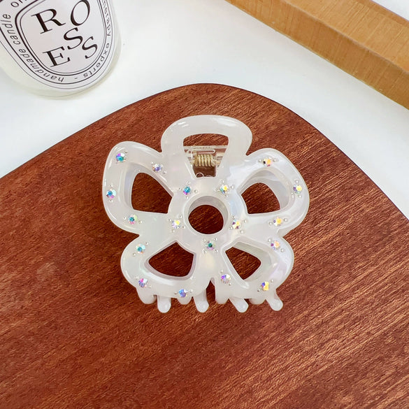Women's Handmade Acetic Acid Fivepetal Flower Hair Accessories Grab Clip