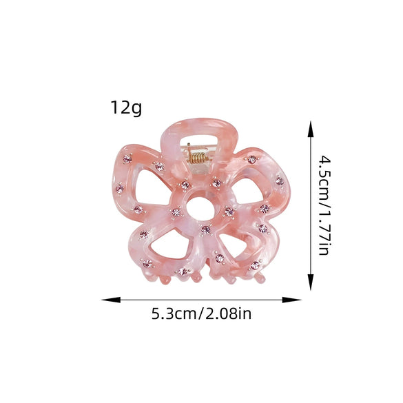 Women's Handmade Acetic Acid Fivepetal Flower Hair Accessories Grab Clip