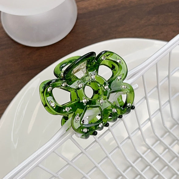 Women's Handmade Acetic Acid Fivepetal Flower Hair Accessories Grab Clip