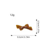 Women's Handmade Acetic Acid Hair Accessories Stereo Bow Spring Clip