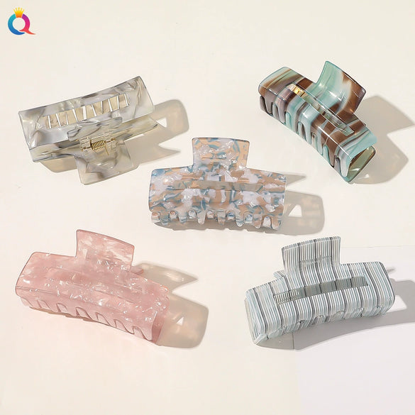 Women's Handmade Acetic Acid Plate Shark Clip Hair Jewelry