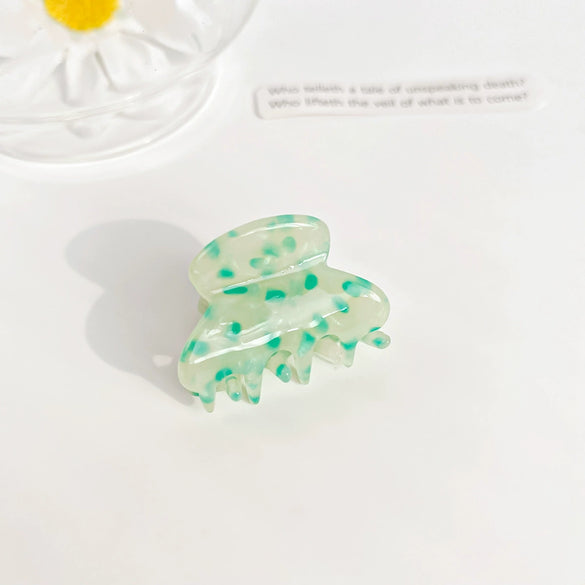 Women's Handmade Acetic Acid Ponytail Hair Clip With Handpainted Style