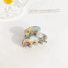 Women's Handmade Acetic Acid Ponytail Hair Clip With Handpainted Style
