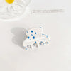 Women's Handmade Acetic Acid Ponytail Hair Clip With Handpainted Style