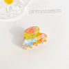 Women's Handmade Acetic Acid Ponytail Hair Clip With Handpainted Style