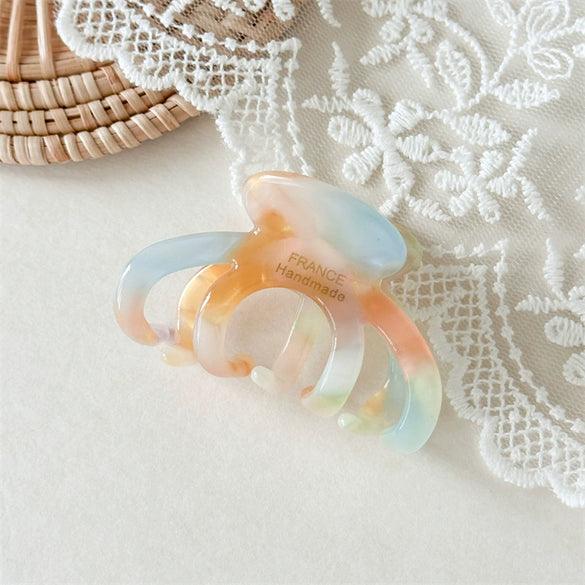 Women's Handmade Acetic Acid Pumpkin Grab Clip Hair Accessories Fashion Ol Style