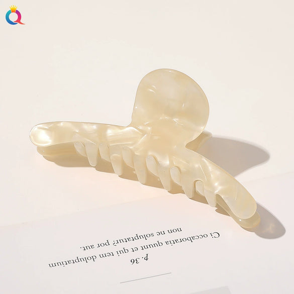 Women's Handmade Acetic Acid Semicircle Hair Grabber