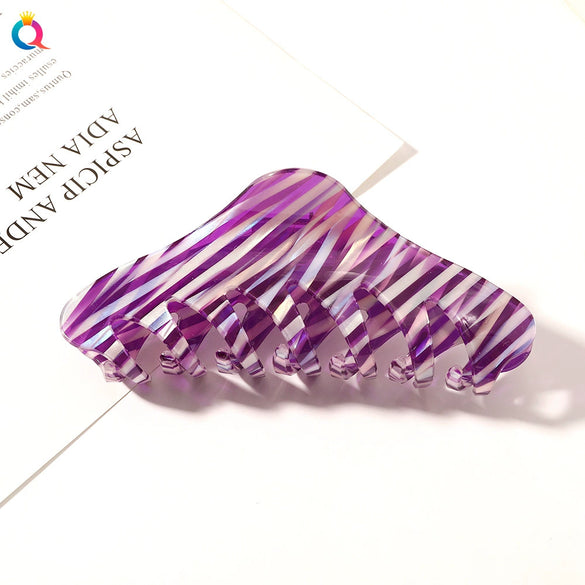 Women's Handmade Acetic Acid Shark Hair Clip Mixed Color Headwear