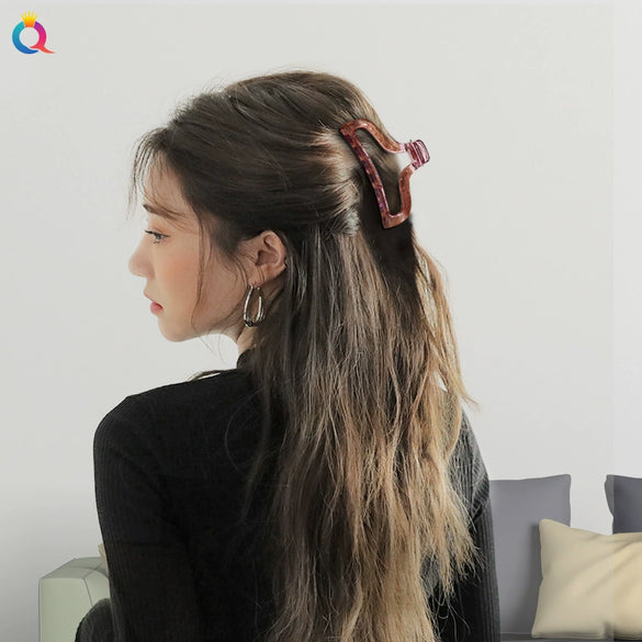 Women's Handmade Acrylic Duckbill Hair Grab Clip