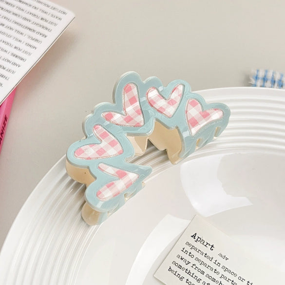 Women's Handmade Acrylic Floral Pattern Bow Hair Clip Hair Accessories