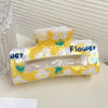 Women's Handmade Acrylic Flower Dopamine Hollow Square Hair Clip Jewelry