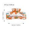 Women's Handmade Acrylic Flower Dopamine Hollow Square Hair Clip Jewelry