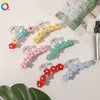 Women's Handmade Acrylic Flower Hair Claw Clip Elegant Sweet Shark Clip Hair Accessory