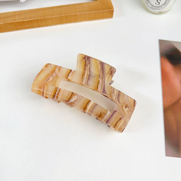 Women's Handmade Acrylic Hair Grab Clip Geometric Style