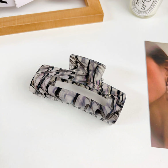 Women's Handmade Acrylic Hair Grab Clip Geometric Style