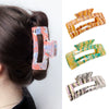 Women's Handmade Acrylic Hair Grab Clip Geometric Style