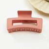 Women's Handmade Acrylic Square Shark Clip Hair Accessory With Simple Design