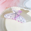 Women's Handmade Acrylic Square Shark Clip Hair Accessory With Simple Design